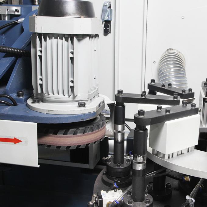 Tốc độ cao công nghiệp tự động bề mặt kim loại thép không gỉ Cup gương 2 đầu máy đánh bóng xoay 9