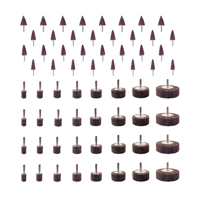 Vật tư tiêu hao đánh bóng 60/80/120/240 Hạt mài Bánh mài cánh hoa Oxit nhôm Dùng để đánh bóng và mài 5