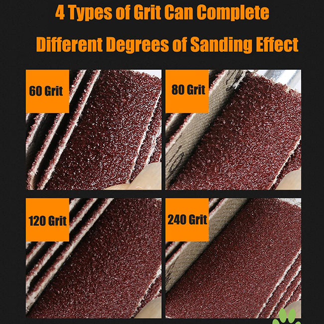 Vật tư tiêu hao đánh bóng 60/80/120/240 Hạt mài Bánh mài cánh hoa Oxit nhôm Dùng để đánh bóng và mài 7