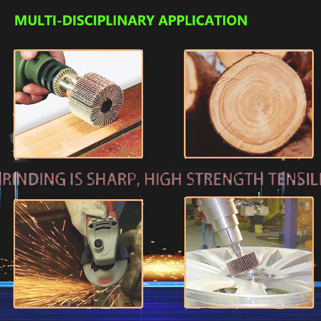 Vật tư tiêu hao đánh bóng 60/80/120/240 Hạt mài Bánh mài cánh hoa Oxit nhôm Dùng để đánh bóng và mài 10