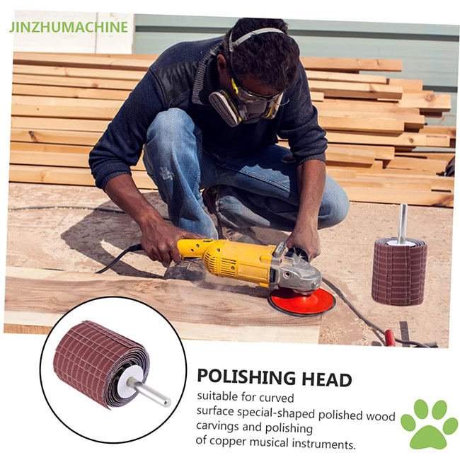 Vải nhám bền 250*50 Mm Hạt 240 Bánh mài mòn bằng dây để mài và đánh bóng 11