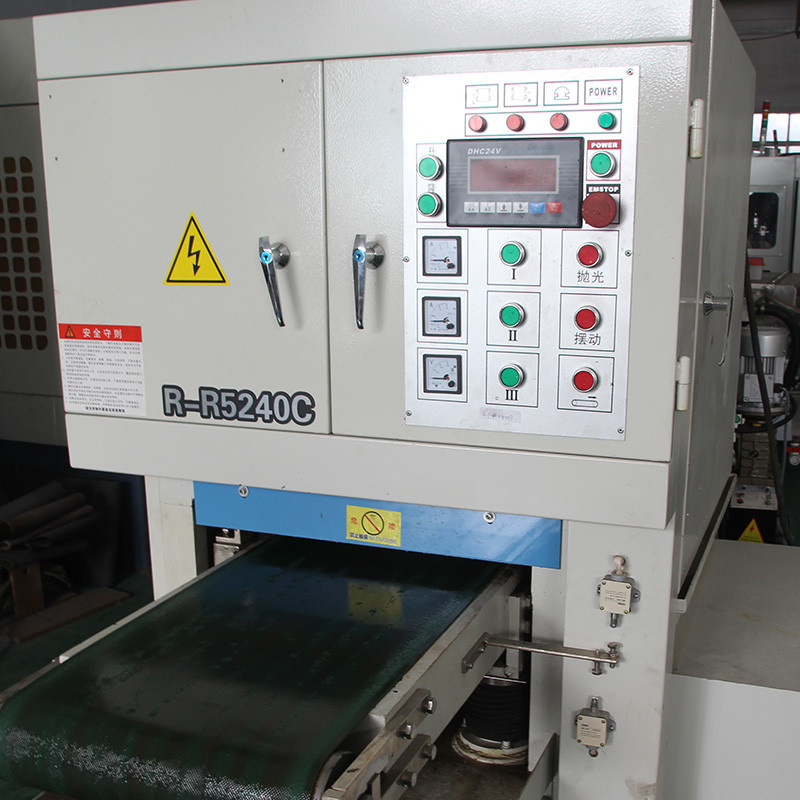 Stainless Steel Sheet automatic wide belt sanding machine 400mm wet flat surface grinding machine