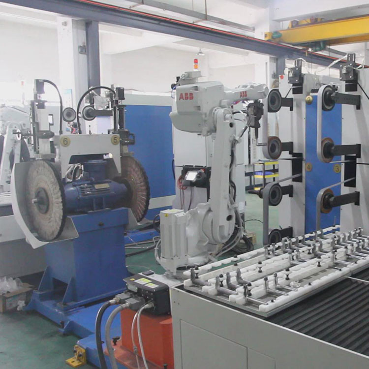 Máy đánh bóng mài hoàn toàn tự động Cánh tay robot ABB có gương hoặc chân tóc