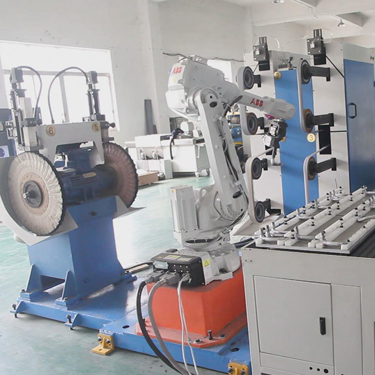 Máy đánh bóng mài hoàn toàn tự động Cánh tay robot ABB có gương hoặc chân tóc