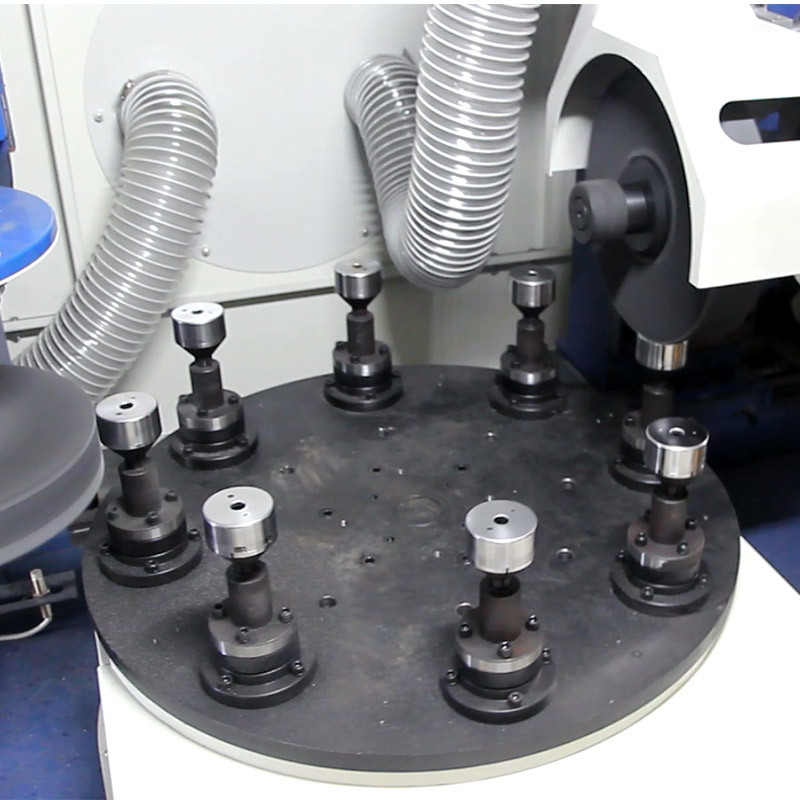 Kim loại hình hình trụ kim loại tự động bốn trạm đĩa Cnc gương Cnc công cụ mài máy đánh bóng điện cho thép không gỉ