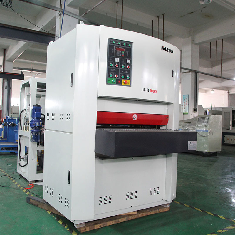 Sức mạnh cao bền khô nghiền Rr1000mm kim loại Phần bề mặt Deburring tấm kim loại Buffing máy vẽ cho kim loại
