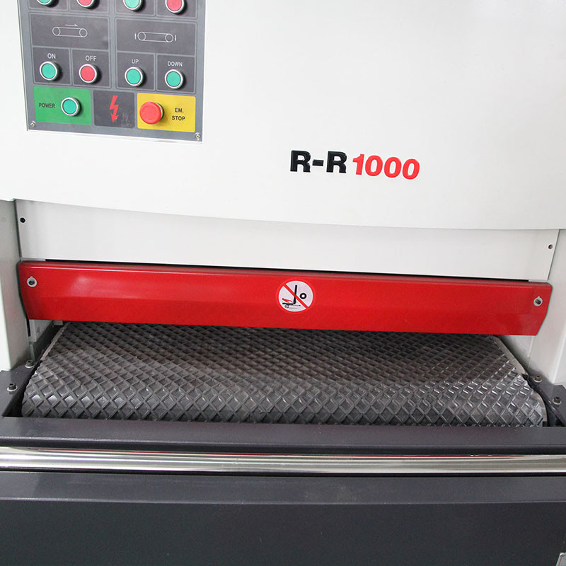Sức mạnh cao bền khô nghiền Rr1000mm kim loại Phần bề mặt Deburring tấm kim loại Buffing máy vẽ cho kim loại