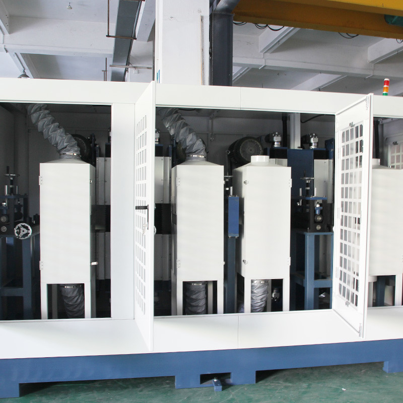 8 đầu Máy đánh bóng cuộn thép không gỉ tự động cho bảng điều khiển thân xe và bảng điều khiển mặt trời
