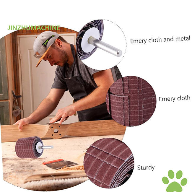 Chất tiêu thụ đánh bóng Vòng tròn bền Vòng tròn vải Emery 250 * 50 mm Grit 240 Sợi mài Vòng tròn để đánh bóng