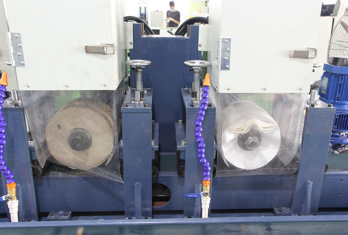 Bảng khóa kim loại bằng thép không gỉ rộng 150mm 2 đầu mài máy chà nhám nước máy chà nhám đai kim loại
